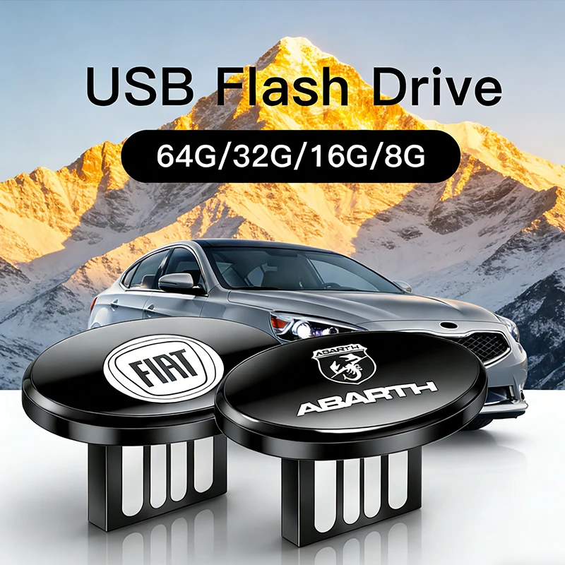 �y�Z�[�����z1�� �ԃ��S USB ���j�o�[�T�� �t���b�V���h���C�u ���^U�f�B�X�N FIAT Abarth 500 Tipo FR Panda Argo Freemont Viaggio Bravo Punto Doblo�p