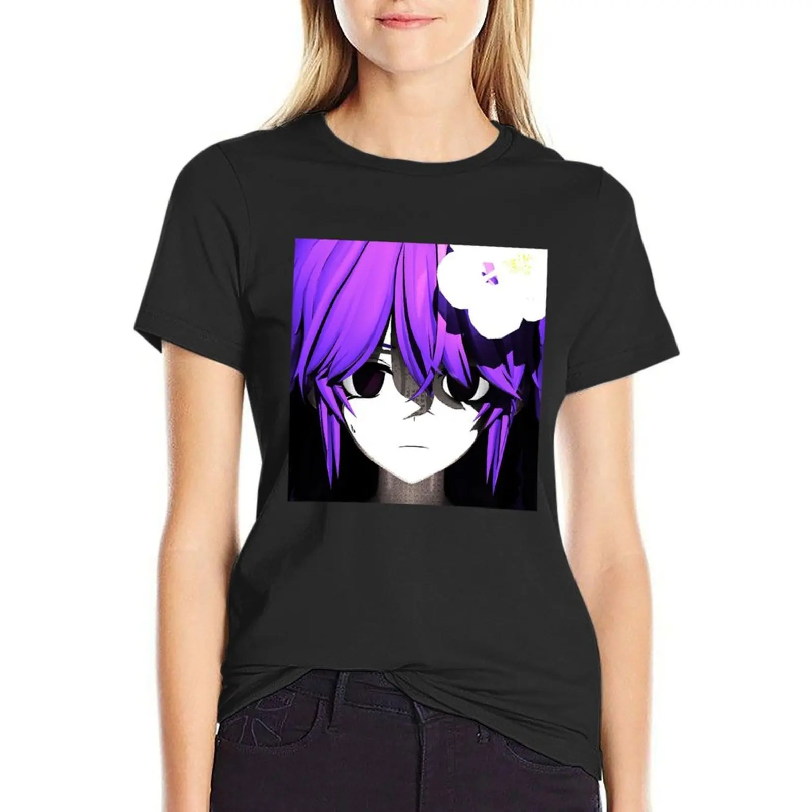 

Girls Flower T-shirt Blouse hippie clothes Woman clothing