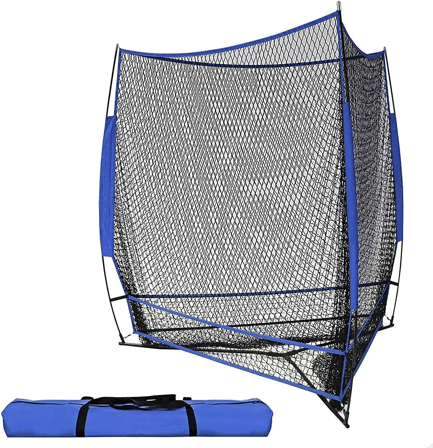 

Easy Quick Setup Portable Baseball Training Net, 3 Way 7' X 7' Batting Or Pitching Net