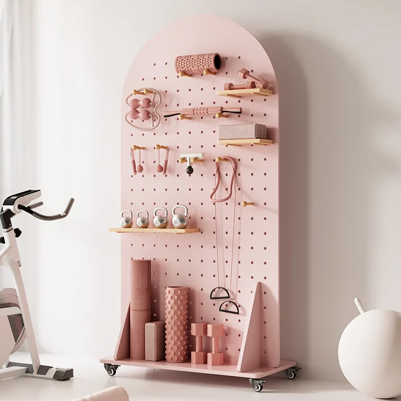 Matras Yoga Gym Rak Dumbbell Lantai Bergerak