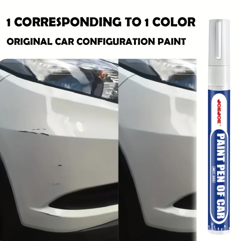 JOKJOK White Car Touch Up Paint Pen Auto Scratch Repair Quick Dry Long Lasting Original Color Match For Minor Chip Fix