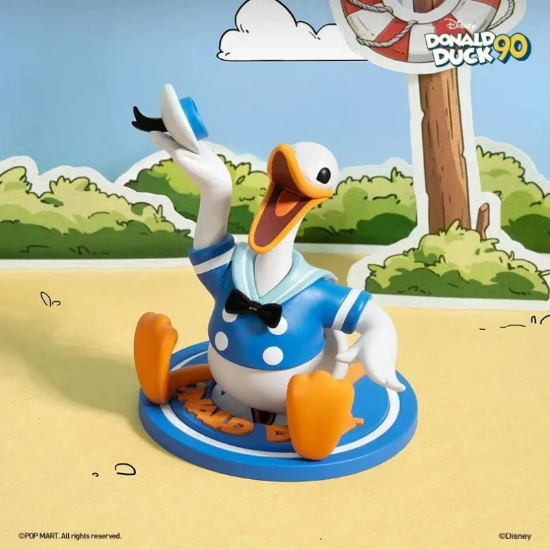 New Original Disney Donald Duck 90th Anniversary Series Handmade Cute Desktop Decoration Birthday Gift For Friends Toy