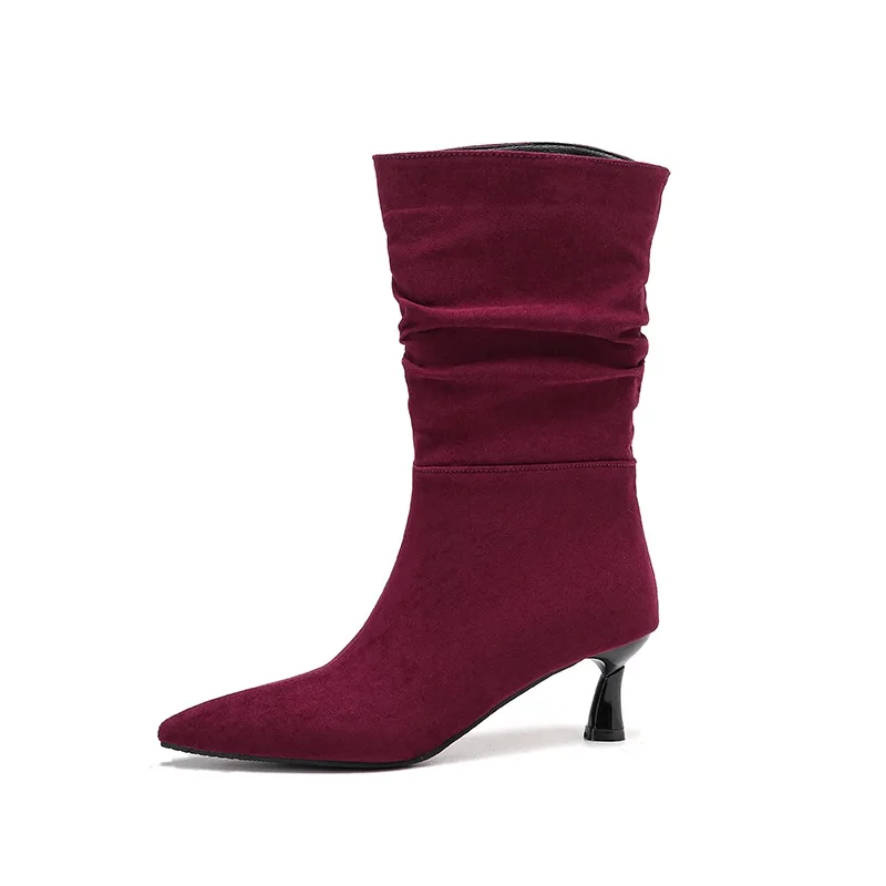 

Высококачественная осенне-зимняя женская обувь, женские модные ботинки на тонком каблуке, женские модные ботинки, простые и элегантные минималистичные ботинки