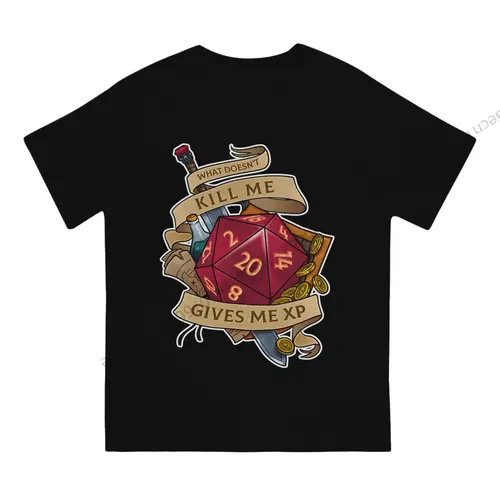 Imagen 2 del producto Camiseta de algodón para hombre, camisa de cuello redondo, Tops, regalos, XP, DND