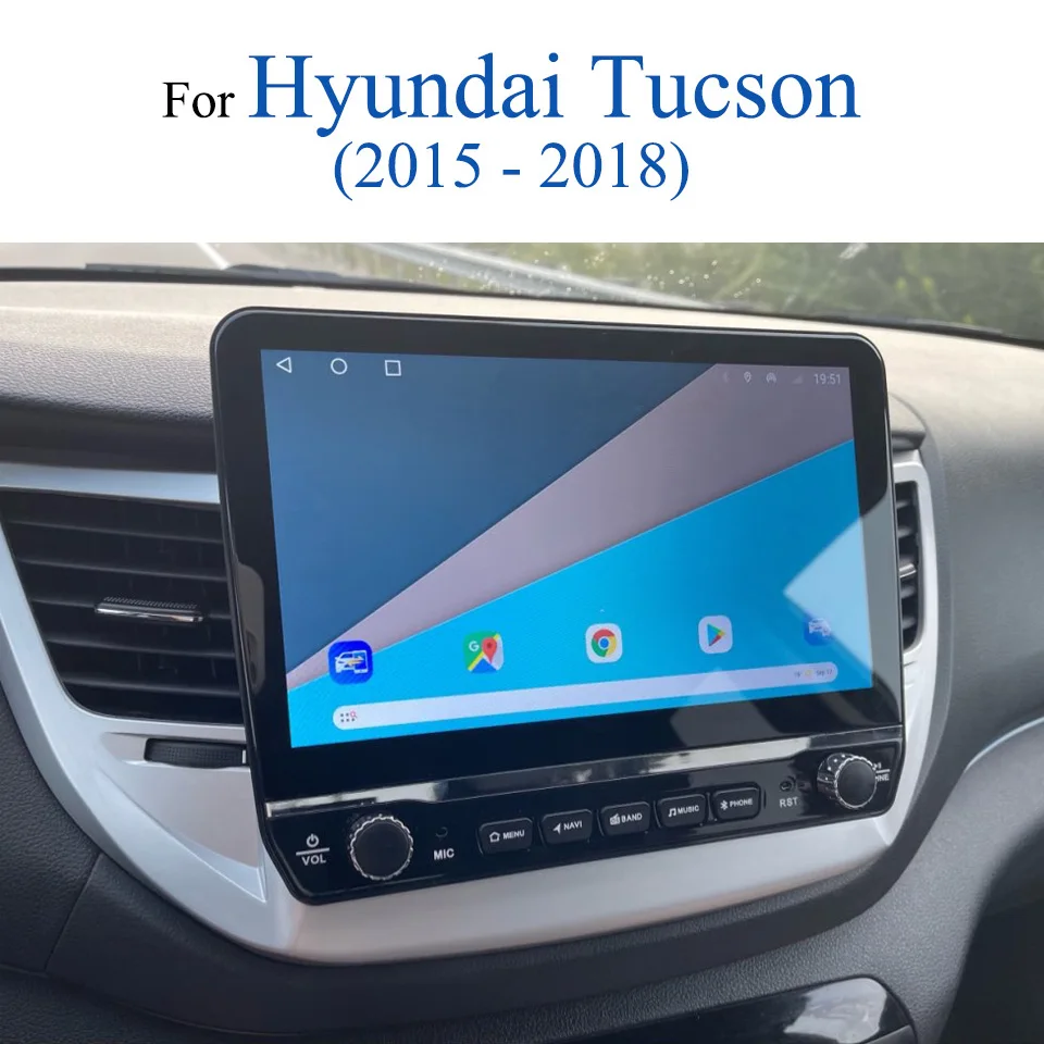 Autoradio Android 14 8G+128G pour Hyundai Tucson IX35 2015 2016 2017, navigation GPS, lecteur multimédia vidéo audio, lecteur DVD, cassette, BT