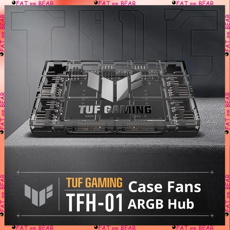 

ASUS Hub TUF GAMING PWM Fan Hub Chassis Fan ARGB Hub 6 Fans Support TFH-01
