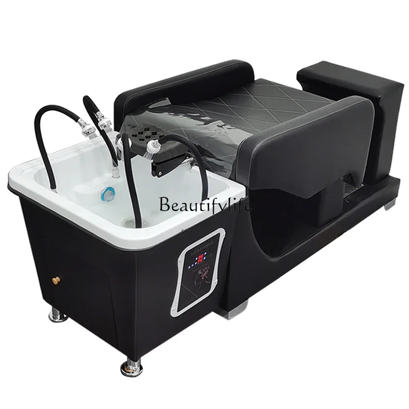 

LD6*Half-lying shampoo bed Water heater Water circulation Fumigation Head therapy Barber shop Flush bed