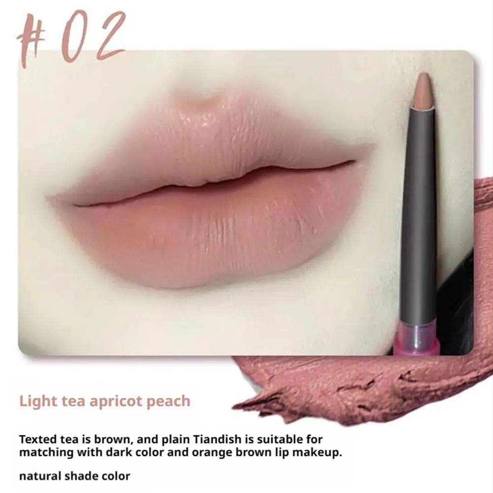Dauerhafte Nude Braun Lip Liner Stift Matte Lippenstift Stift Wasserdichte Lippen Make-Up Frauen Sexy Rot Nicht-stick Tasse Lippen kontur Kosmetik