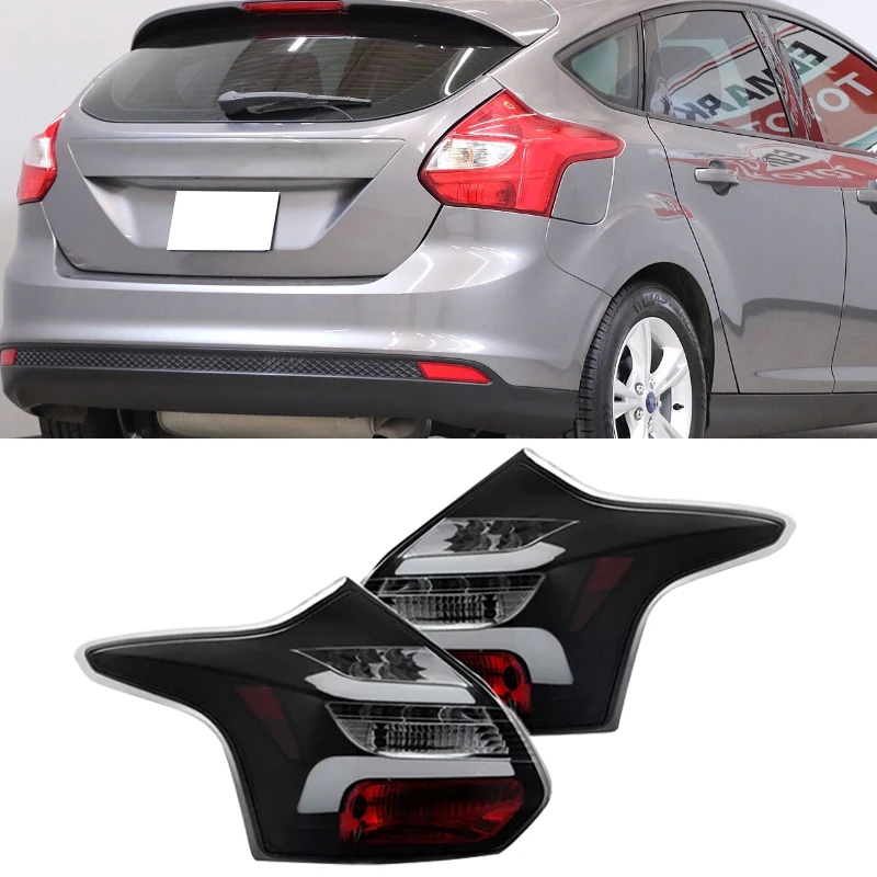 

Car LED Smoked Taillight For Ford Focus Hatchback 2012-2014 Brake Light Turn Flashing Warning Light Reverse Light Driving Light