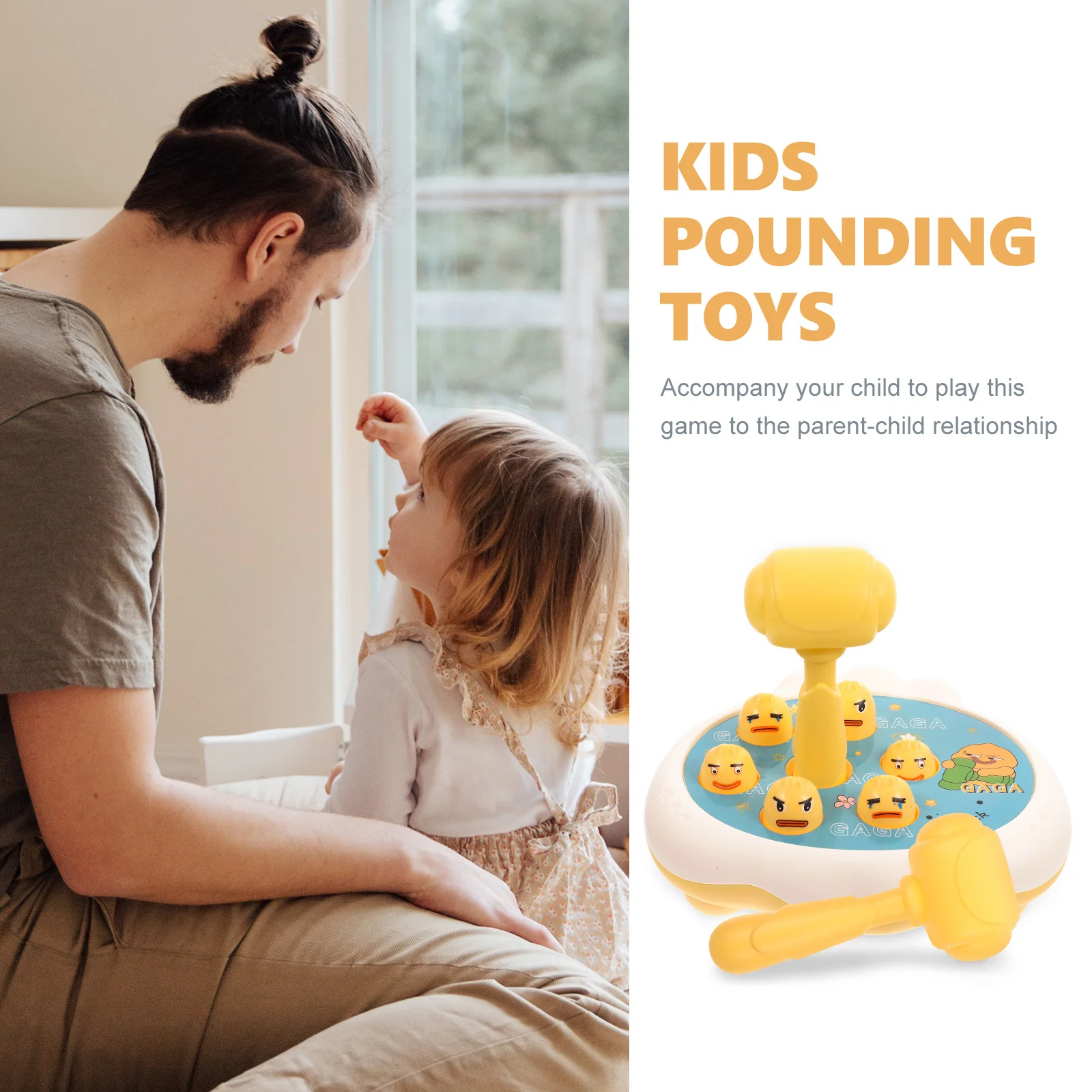 

1Set Kids Whack Hammer Plaything Color Cognition Early Education Pounding Game Motor Skills Development Gift Motor Skill Toys