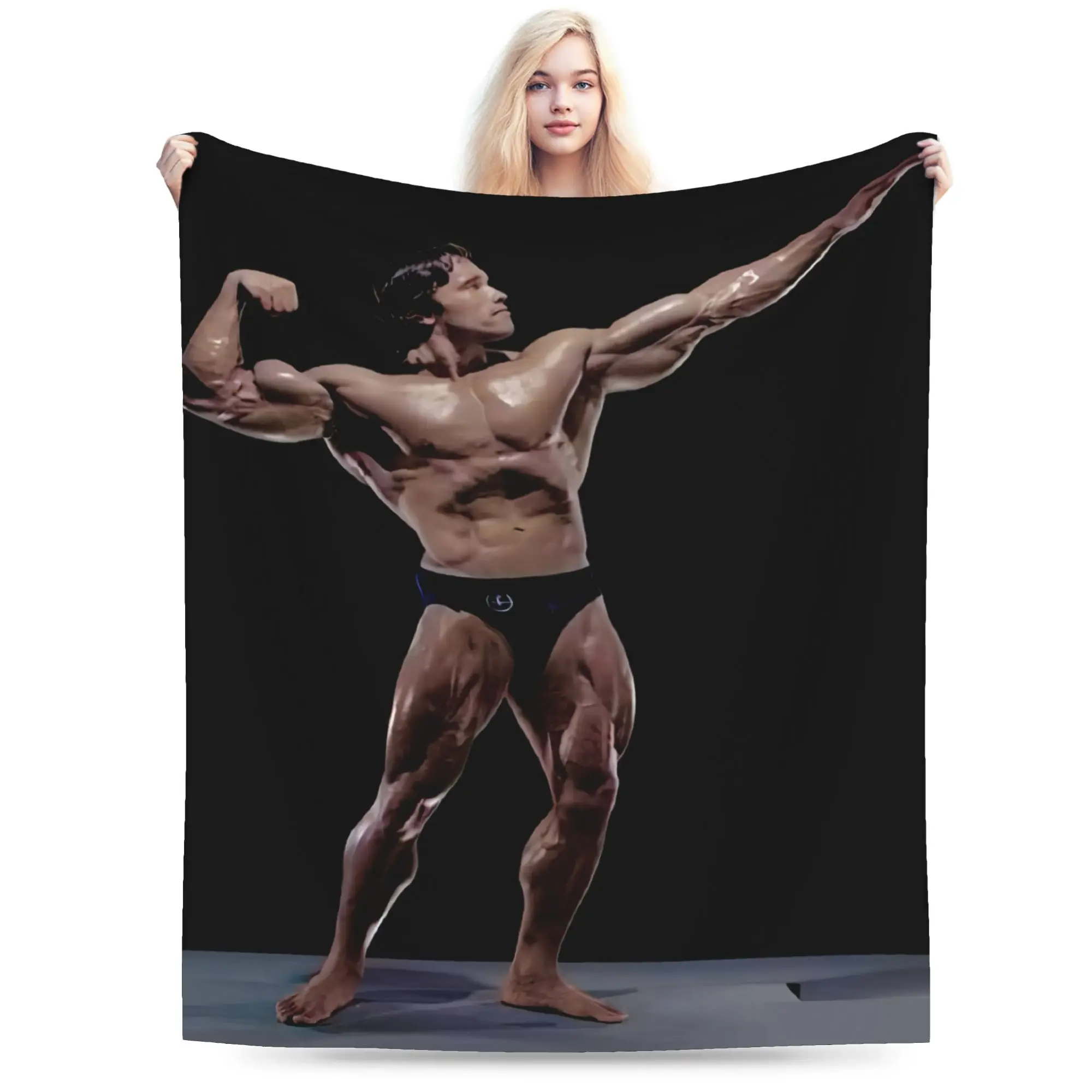 New Arrival Arnold Schwarzenegger Blanket Lightweight Thin Fleece  Cozy Throw Blanket Machine Washable