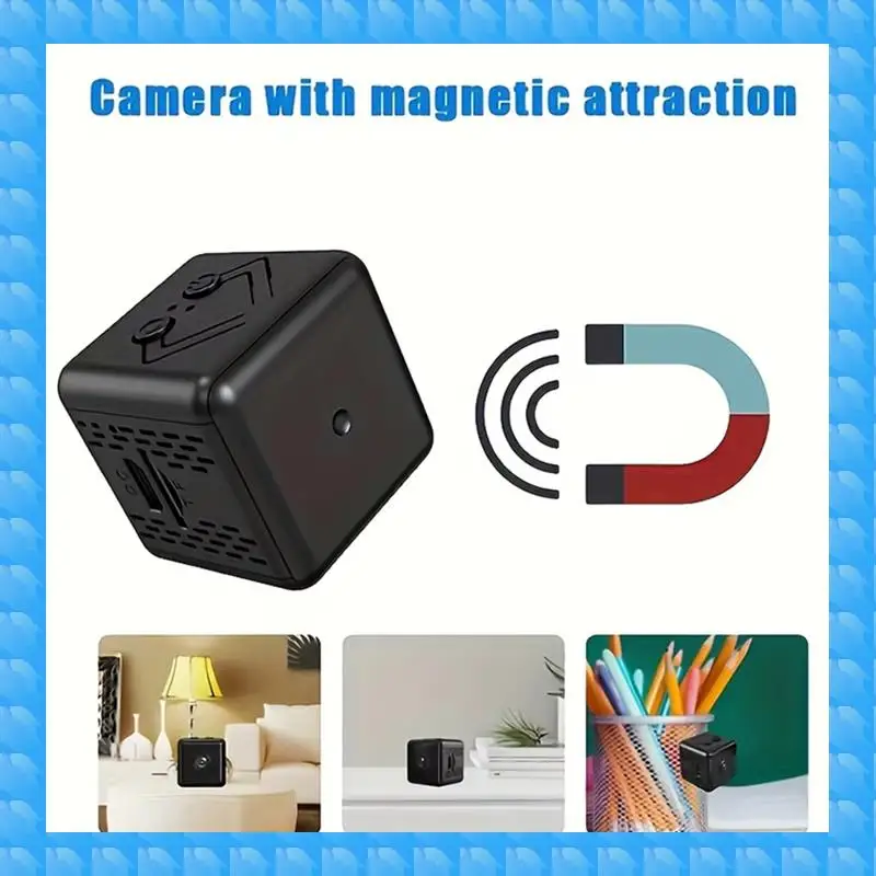 كاميرا ETRT X6D مربعة صغيرة عالية الدقة 2.4 جيجا هرتز واي فاي نظام أمان المنزل معدات ذكية كاميرا مراقبة للرؤية الليلية بالأشعة تحت الحمراء