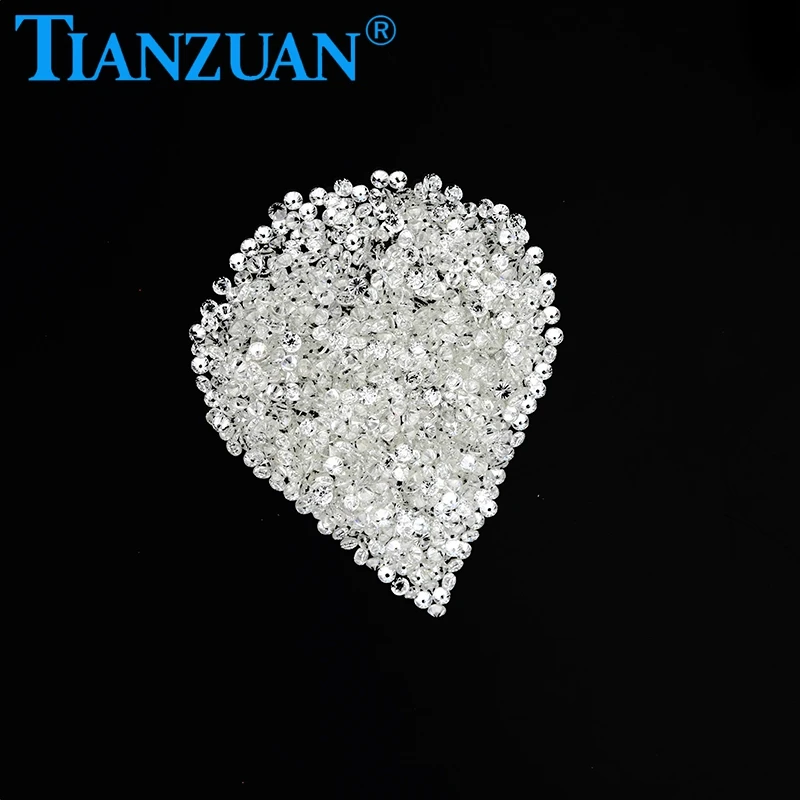 Loose Moissanite Stone Small Size 0.9mm to 2.9mm EF color White Round Brilliant Cut Loose Beads