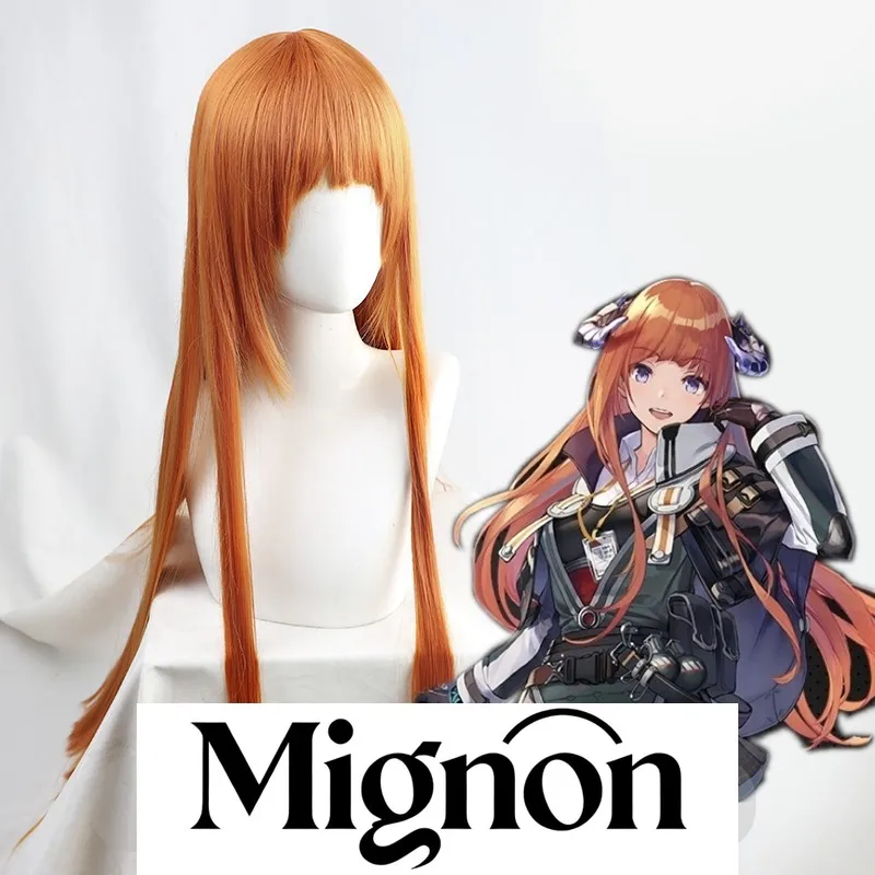 

Парик для косплея Arknights Bagpipe, новые длинные прямые волосы оператора