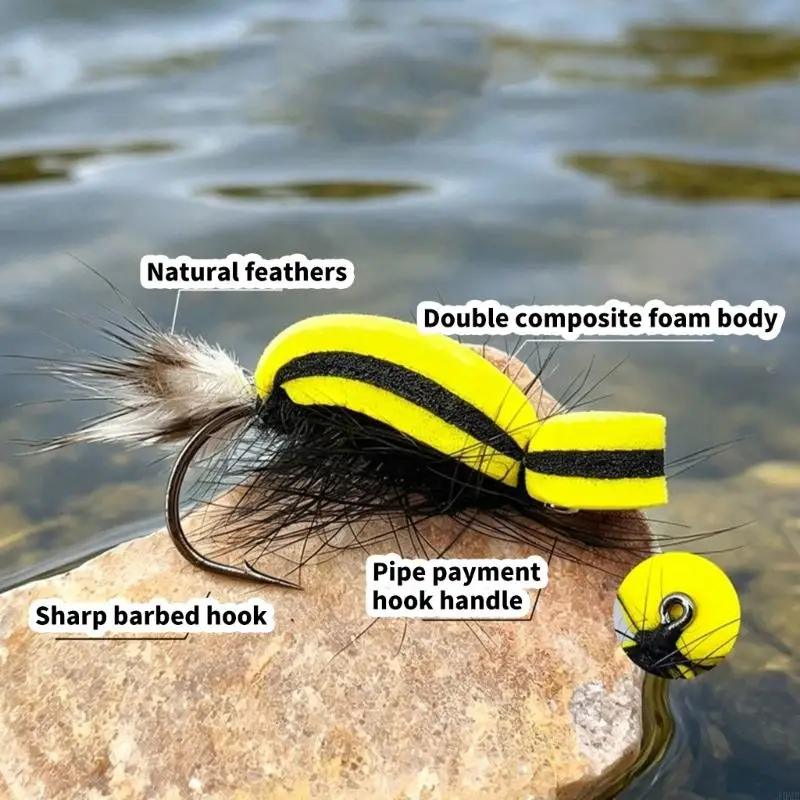 Hook and Tail Dry Pattern for Fly Box and River Use Carry JOME