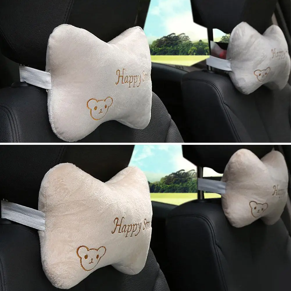 

1pair Car Seat Neck Pillow Breathable Auto Head Neck Car Cervical Pillow Rest Soft Cushion Support Comfortable Headrest Q7W9