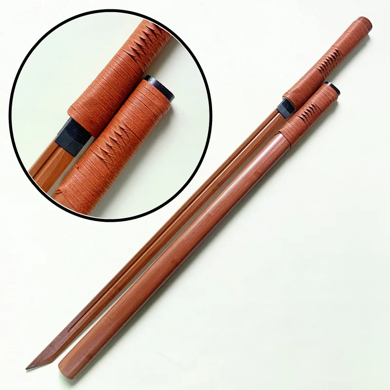 

Wooden Sword, Sheathed, Tang Heng Sword, Samurai Blade, Ichiho Dao, Bamboo and Wood