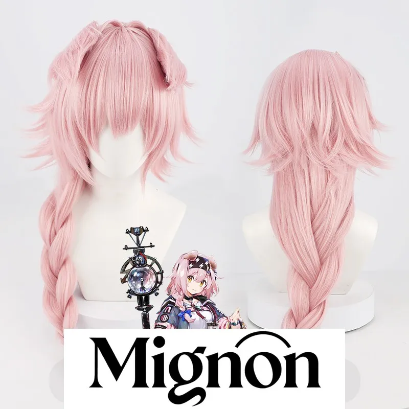 

Парик для косплея Arknights Dobermann с ушками, толстые косы, стильный подарок на Хэллоуин