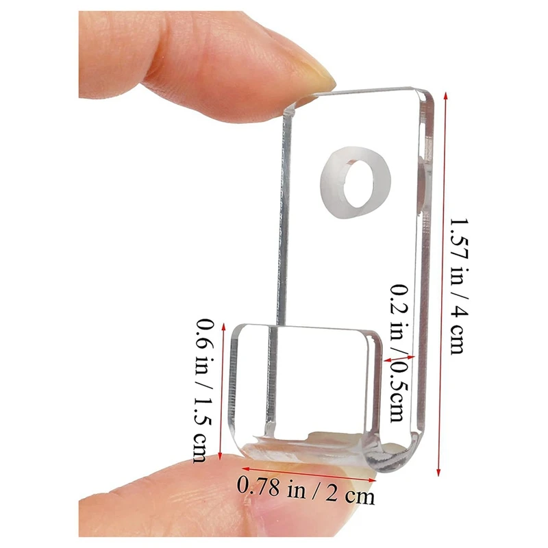 30Pcs Vinyl Record Display Shelf Wall Mount Minimalist Acrylic Vinyl Holder For CD Display