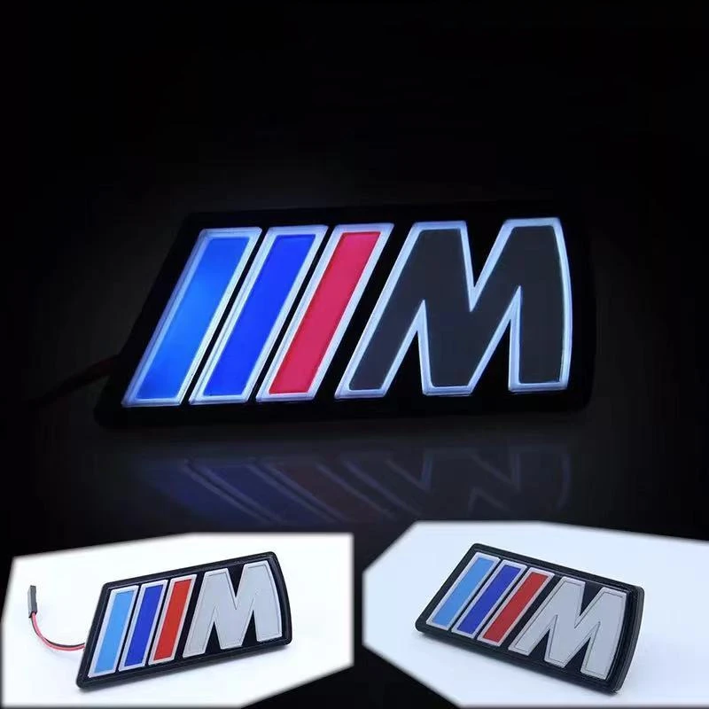 تصفيف السيارة السيارات أضواء الشبكة الأمامية مصباح لتهيئة الجو لسيارات BMW M شعار E46 E39 E90 E91 E60 E36 E92 E30 E34 E70 ضبط الملحقات