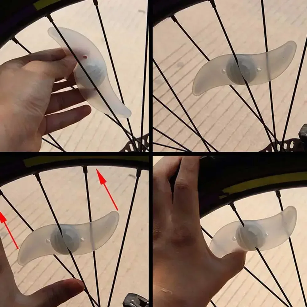 KDULIT LED Neon Bicycle Wheel Spoke Light with 3 Lighting Mode Color Bike Safety Warning Light Cycling Lamp Bicycle Accessories