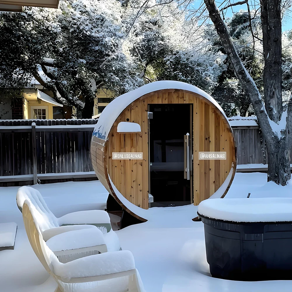 ENJOY New Customized Size Modern Sauna Rooms Solid Wood Red Cedar Traditional Bathroom Eco-Friendly Transom Windows Sauna