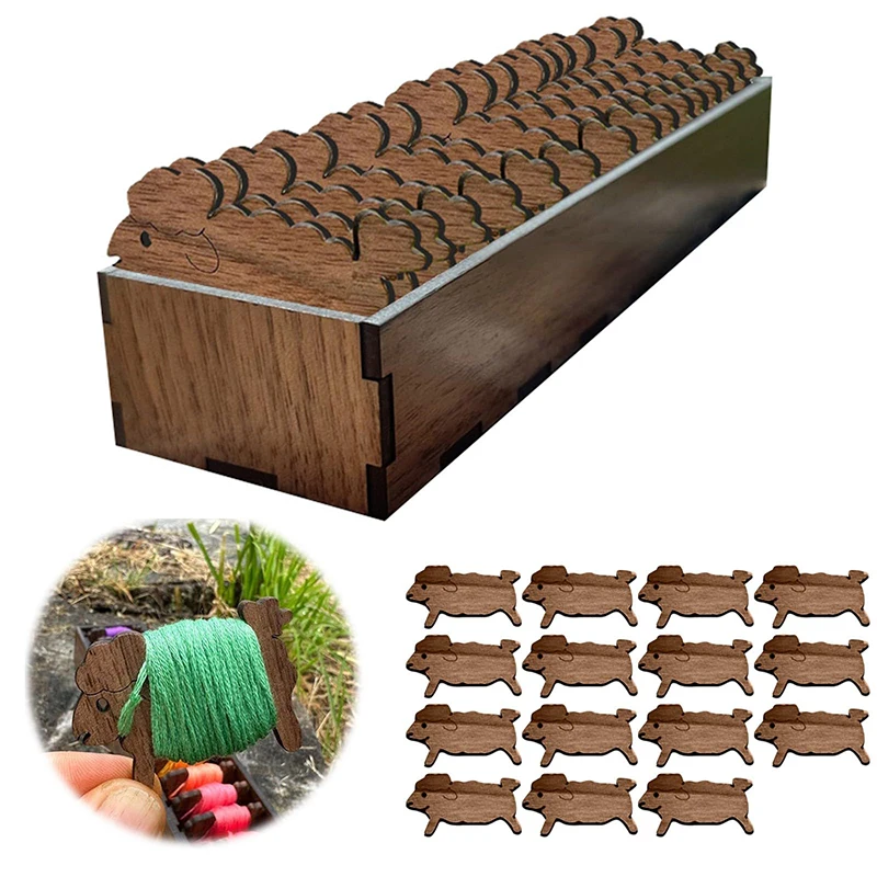 Creative Animal Wooden Bobbins Empty Thread Spools For Twine Wire Ribbons Reel Spool Sewing Accessories Tools DIY Wood Crafts