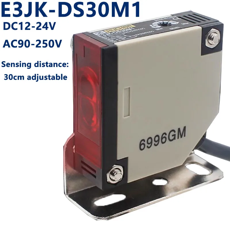 E3JK-DS30M1/2Photoelectric Switch DC24V AC220V 24V-220V Diffuse Reflection Infrared Switch Diffuse Reflective Sensor