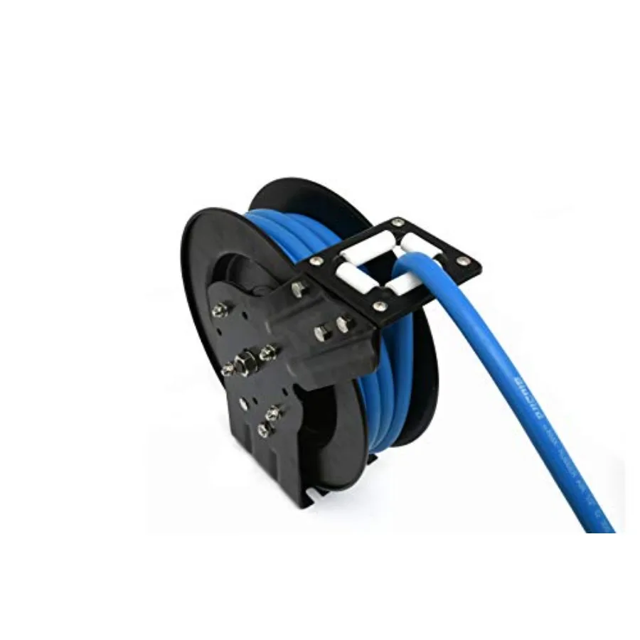 BBR1225 20ga. Enrouleur de tuyau rétractable avec tuyau d'air de 1 2X25', engrenage à cliquet à 12 points, caoutchouc NextGen, le plus léger, le plus fort, la plupart des Fle