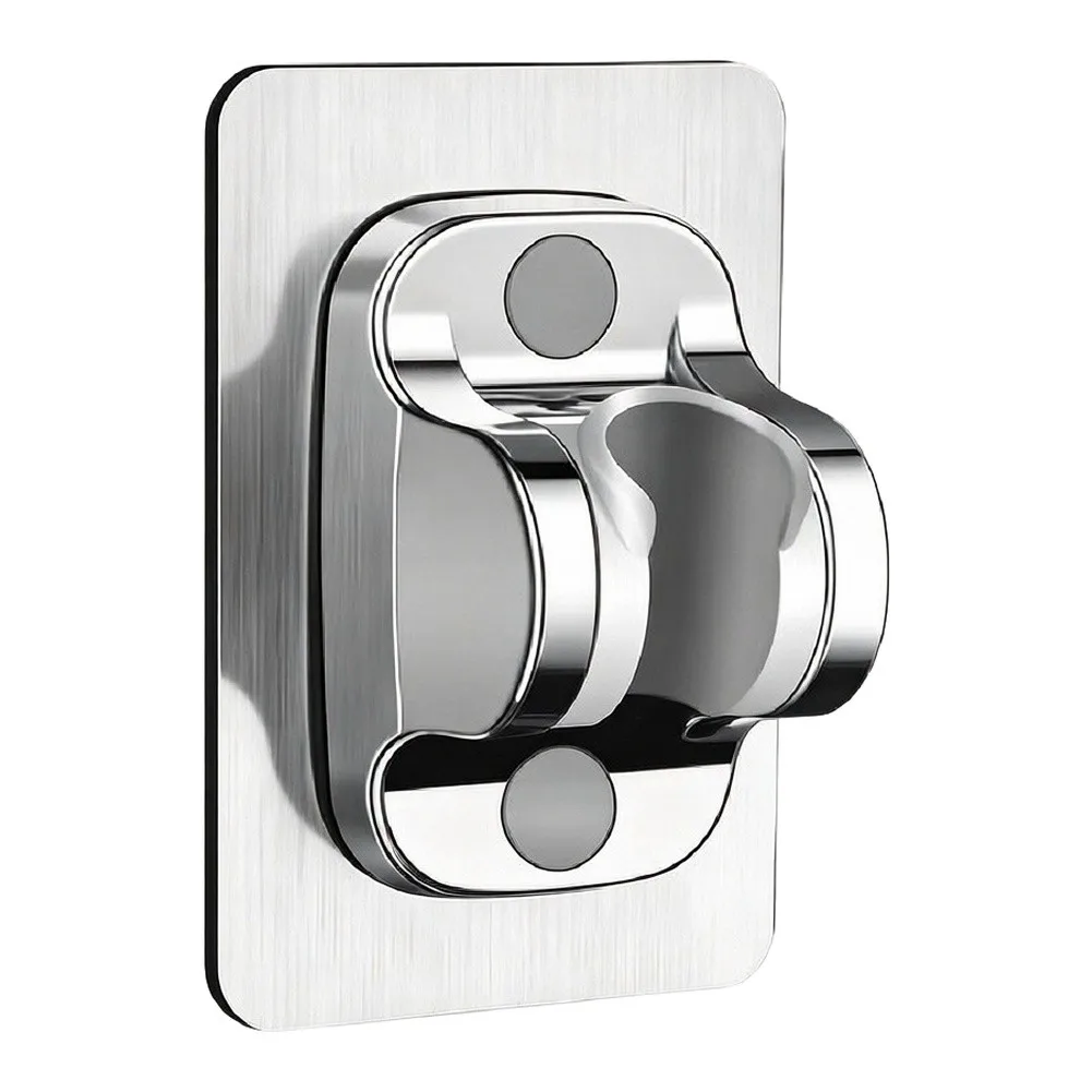 Waterproof Adjustable Shower Mount Compatible with Most Handheld Shower Designs Using Peel-and-Stick Installation