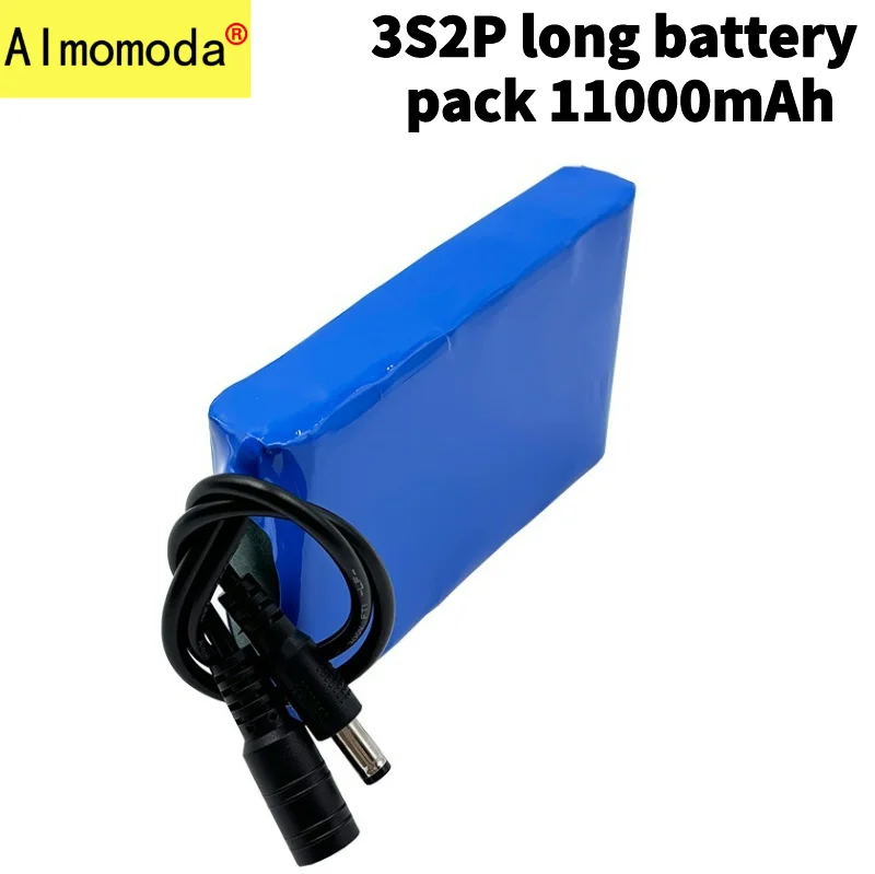 24V 3S2P 11000mAh lithium battery pack with a large capacity of 25.2V, suitable for audio lights motor stalls charging batteries