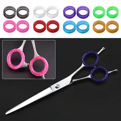 5PCS Finger Rings Pet Scissor Silicone Finger Rings Hairdressing Scissor Silicone Finger Ring Pet Scissor Colored Finger Ring