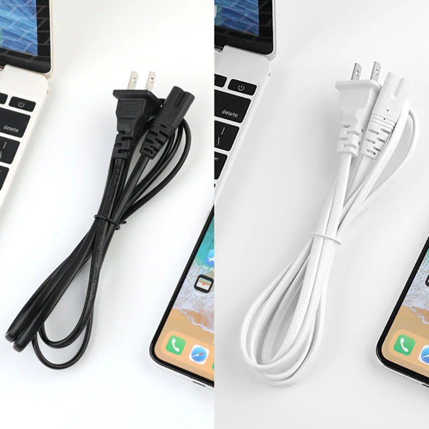 

1.5M pure copper American standard two plug eight shaped tail power cord plug, audio desk lamp power adapter connection