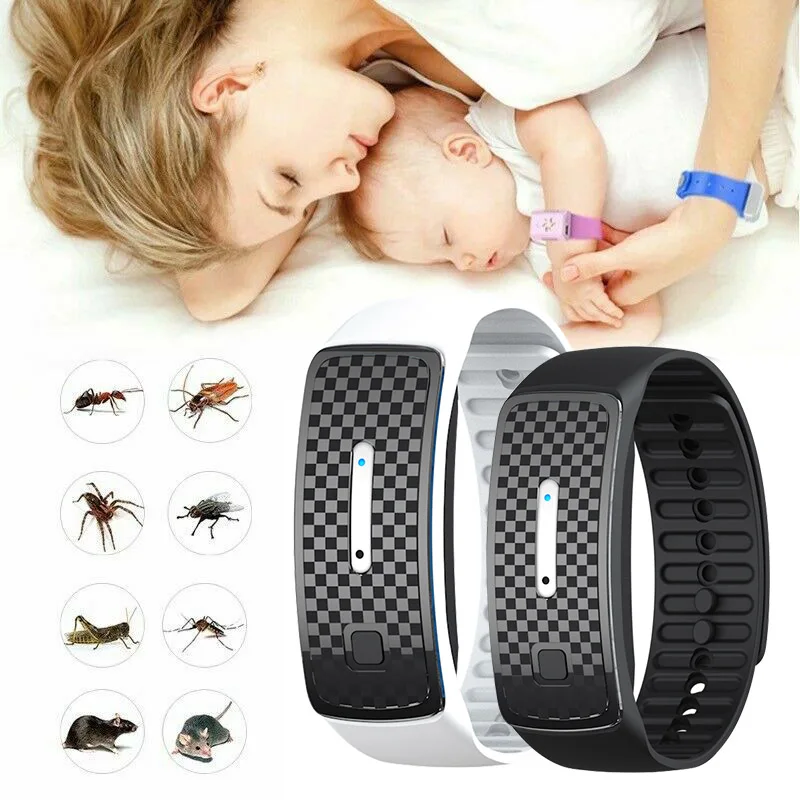 Ultrasound Mosquito Watch Wristband Summer Mosquito Repellent Bracelet Insect Band Children Adult Outdoor Anti-mosquito Artifact