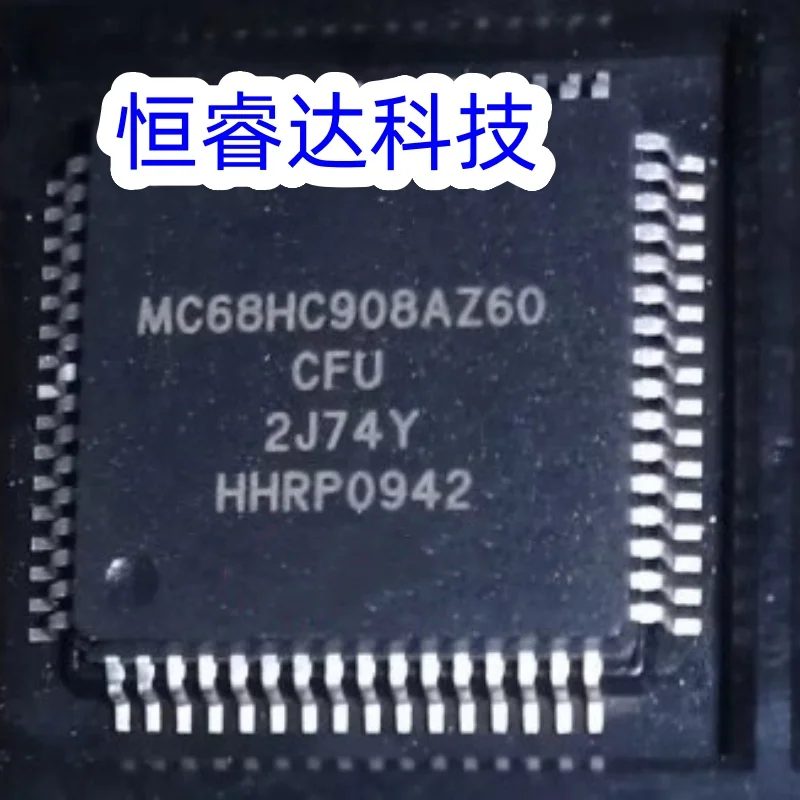 Free Shipping MC68HC908AZ60CFU 2J74Y MC68HC908AZ60 MC68HC908 64-QFP 100% new original 2PCS/LOT