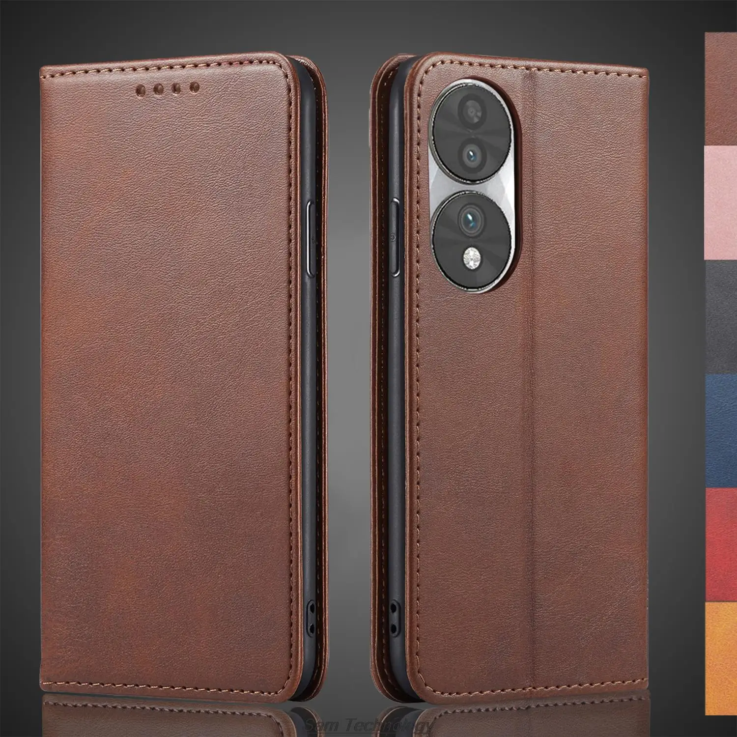 

Magnetic attraction Leather Case for Huawei Honor 70 Honor70 6.67" Holster Flip Cover Case Wallet Phone Bags Fundas Coque