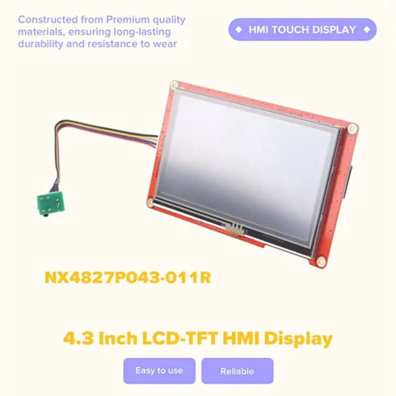 4X NX4827P043-011R 4.3 Inch LCD-TFT HMI Display Module Intelligent Series RGB 65K Color Capacitive Touch Panel