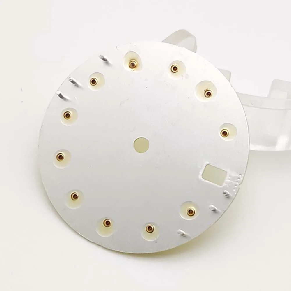 Новый бриллиантовый циферблат диаметром 28,5 мм подходит для запасной части циферблата мужских автоматических механических часов с механизмом NH35.