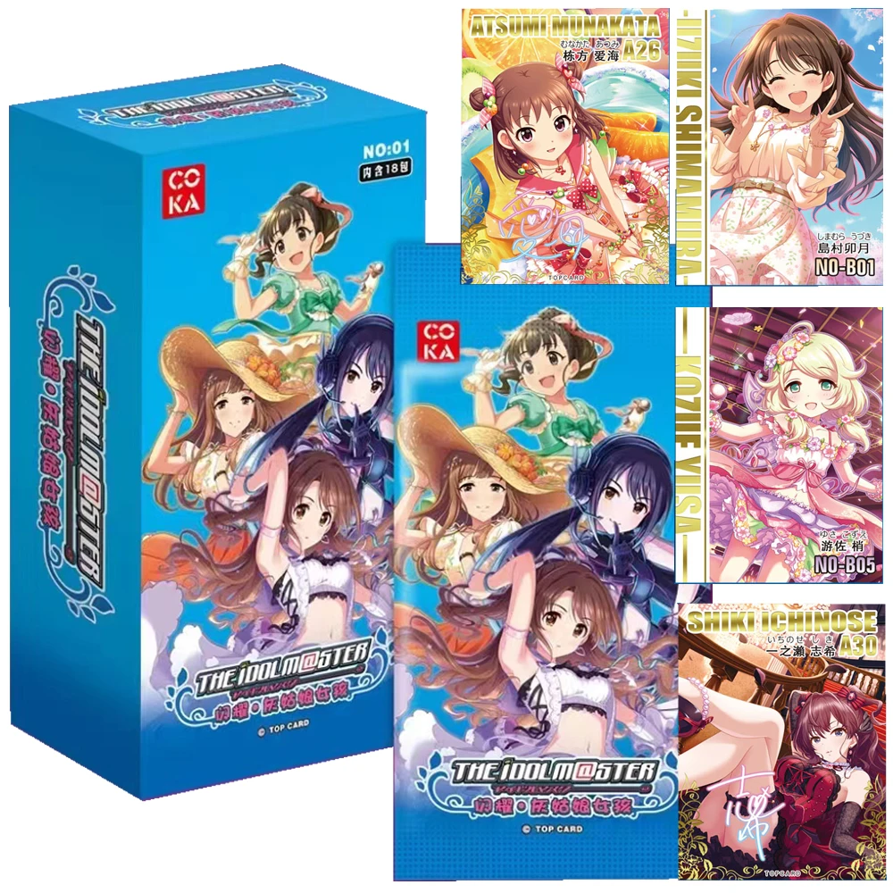 

THE IDOLM@STER Collection Card For Children Shimamura Uzuki Ogata Chieri Cute Beautiful Anime Girl Limited Game Card Kids Gifts