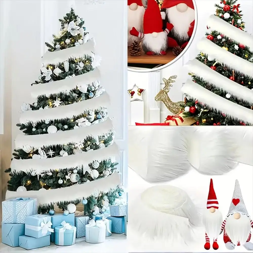 صياغة المواد DIY فو الفراء الشريط رقيق لينة التشذيب النسيج كوتابل قابل للغسل عيد الميلاد حزب الدعائم هالوين زي