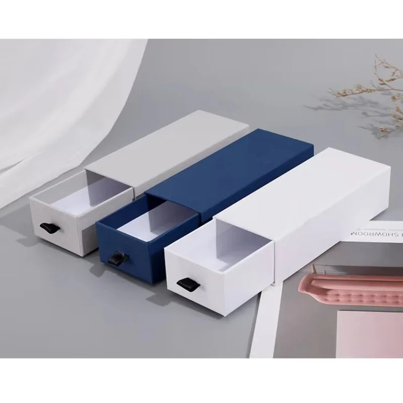 In Stock Glasses Packaging Box Drawer-Type Rectangular Cardboard Perfume and Cosmetic Storage Paper Box Aromatherapy Gift Box