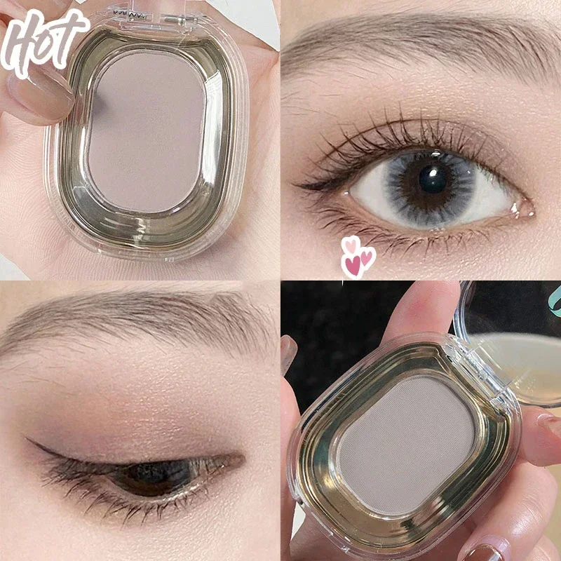 Macaron Grey Eyeshadow Palette, Matte, Shimmer, Maquiagem Base de Sombra, Pigmento Castanho Terra, Blush, Contour Powder, Única Cor