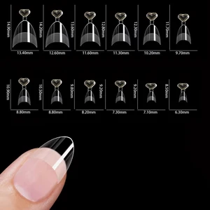 240 PCs halbe Abdeckung vor dem Follow-Mandel-Capa-Spitzen Halbmatte XS Drücken 8 Hauptverkaufsbox des Herbstes - №7