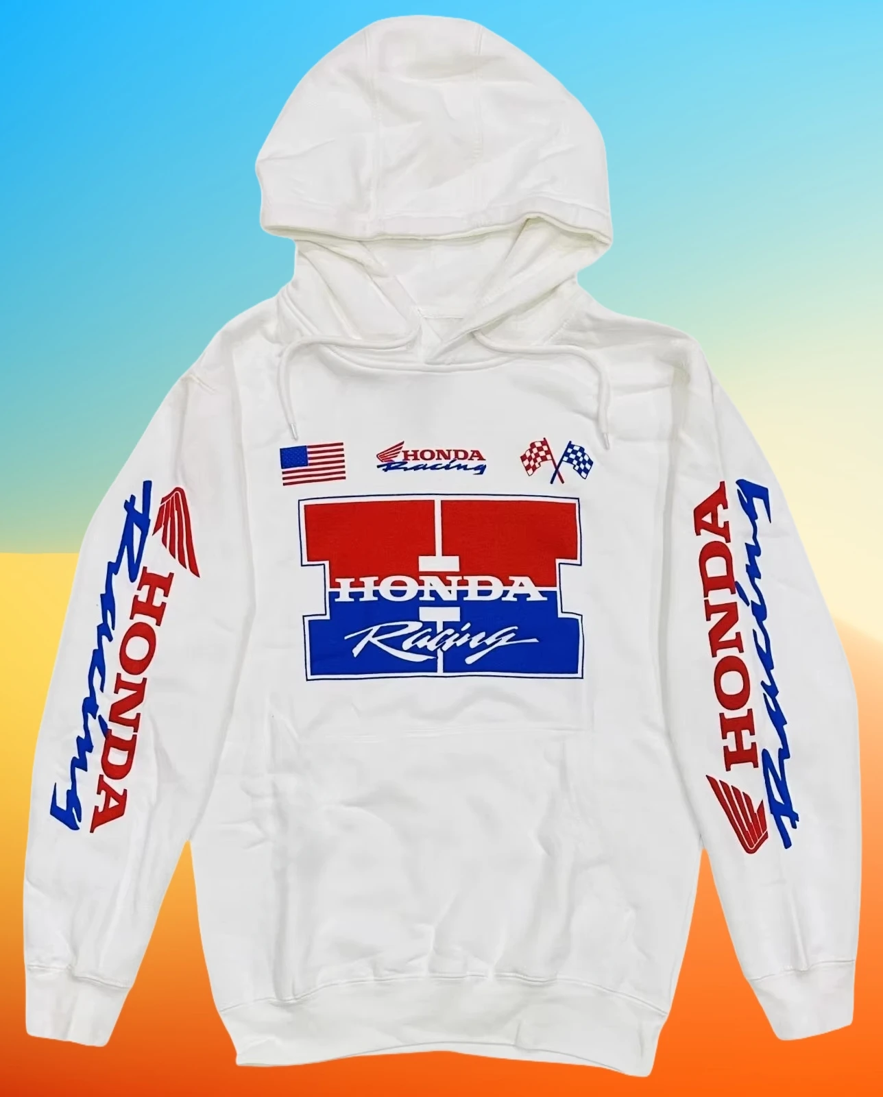 

Куртка с капюшоном Honda с 3D принтом для гонок на мотоциклах, свободная толстовка с длинными рукавами, повседневная куртка в стиле Харадзюку для мужчин и женщин, одежда Honda