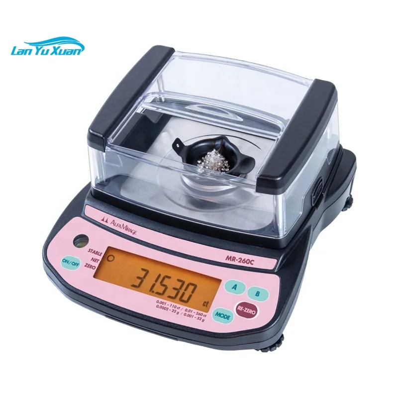 Japan Compact Carat Balance Portable Precision Scale 0.001ct Weighing Diamond Gemstones Jewelry For Exhibition Use MR-260C