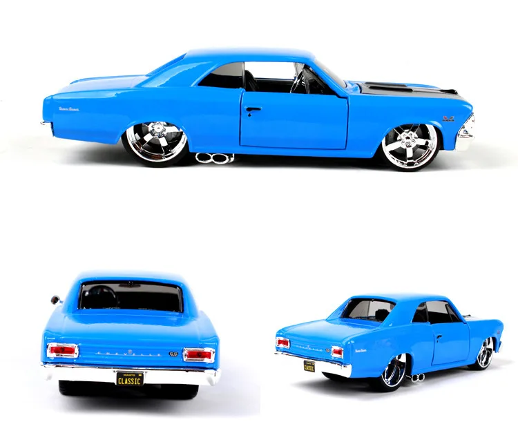 Maisto 1:24 1966 Chevrolet SS 396 simulation alloy car model crafts decoration collection toy tools gift