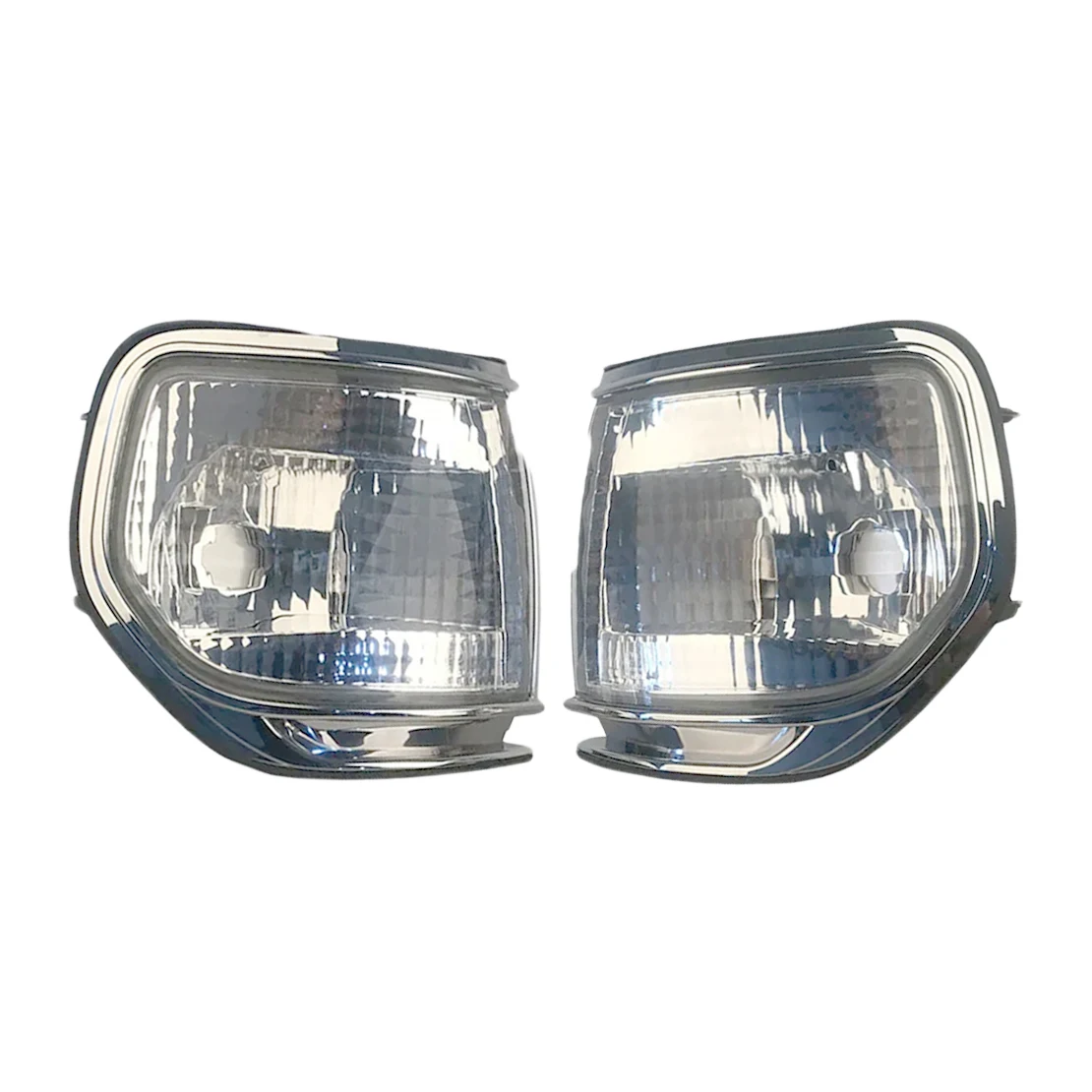 1 Pair Clear Lens Front Bumper Corner Light Lamp Fit for Toyota Land Cruiser FJ80 1997 1996 1995 1994 1993 1992 1991