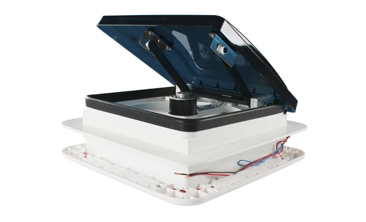 

RV 12V Sunroof Ventilation Fan, RV 24V Exhaust Fan, Insect-proof and Rain-proof Two-way in And Out Fan with Light