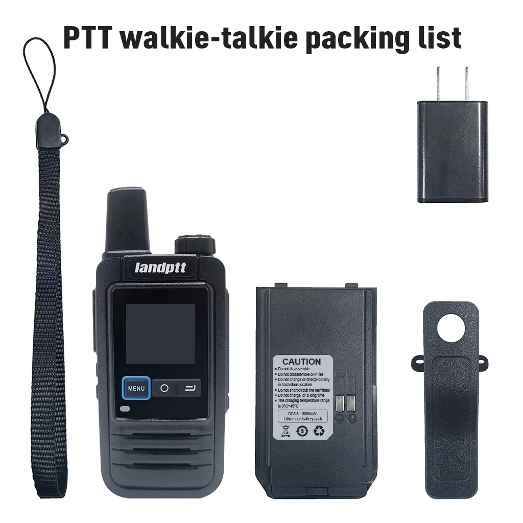 Landptt A9 4g Walkie Talkie Radio Long Range Free Platform Large Battery Internet POC PTT Long Distance Radio Communicator
