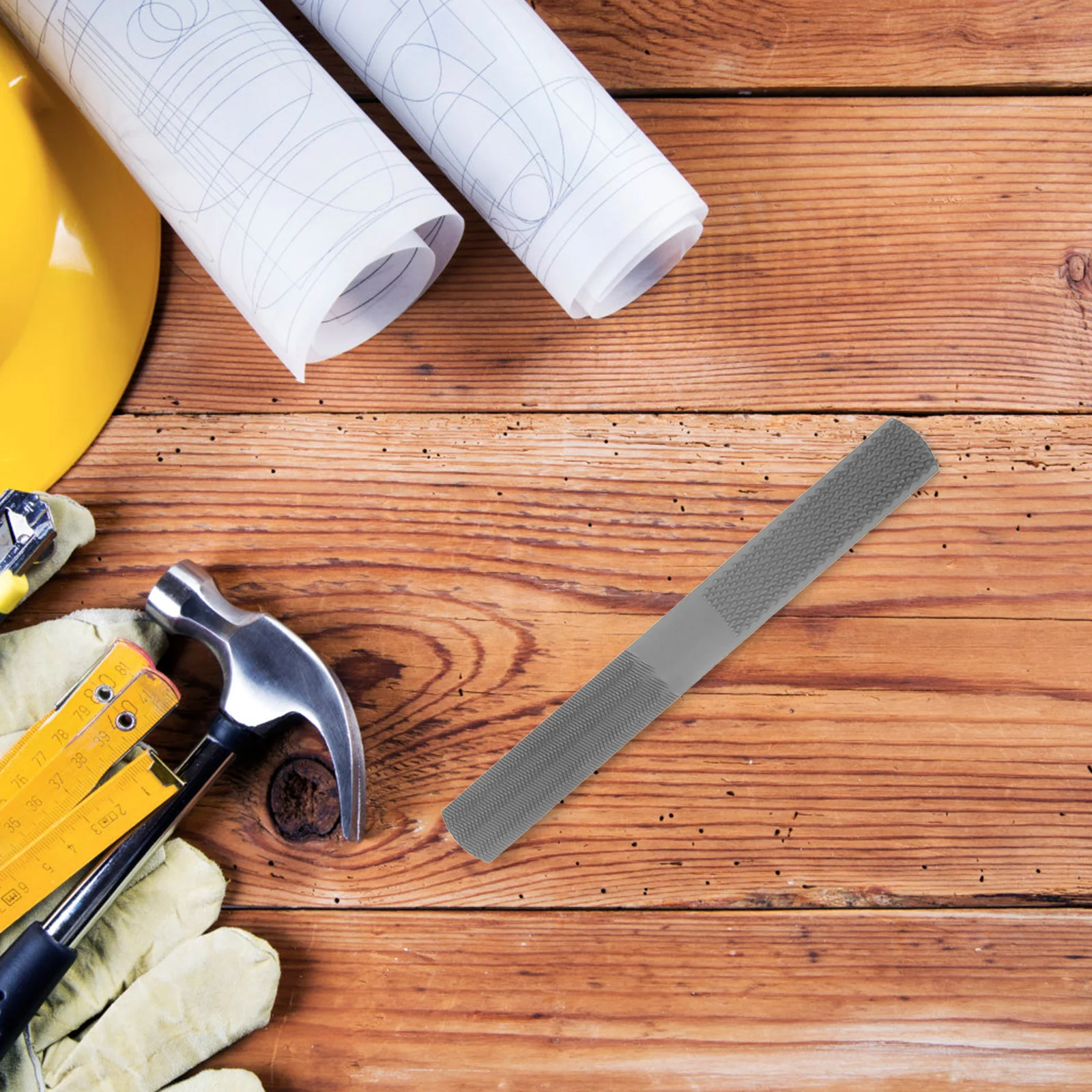 

Wood Rasp Multi-Functional File Tool with Sturdy Steel Construction for Efficient Trimming Polishing on Wood and Metal Surfaces